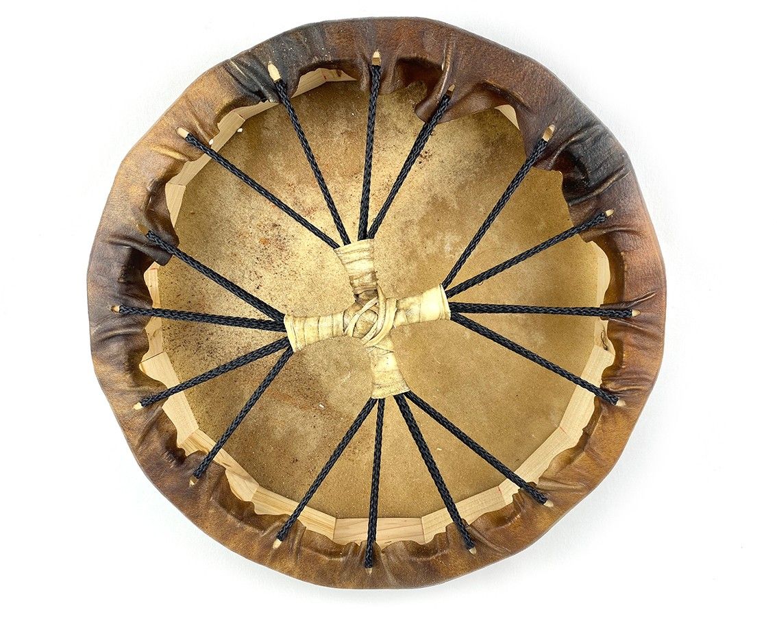 Tambour chamanique 35 cm en Bison, Cerf ou Cheval - Mandalia Music