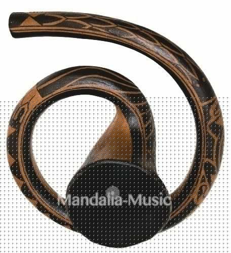 Didgeridoo Maori Résine Ré