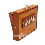 Boîte Shruti MKS Calcutta - Professionnelle En Bois De Teck, 13 Jeux, 440Hz