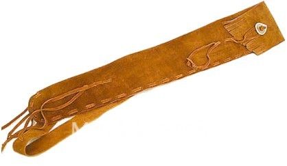 Etui flûte medium en Daim