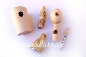 Lot De 5 Appeaux De Chasse Anciens - Sifflets Oiseaux Vintage Bois Et Métal - Collection France