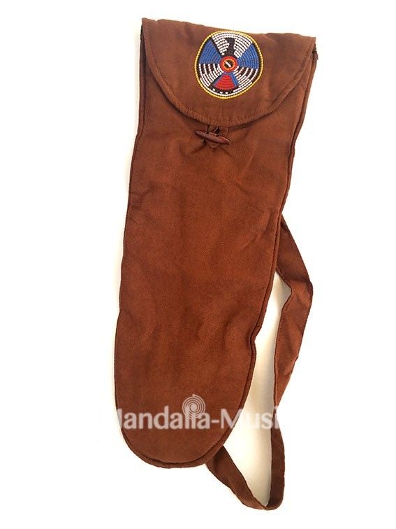 Etui suédine double flûte