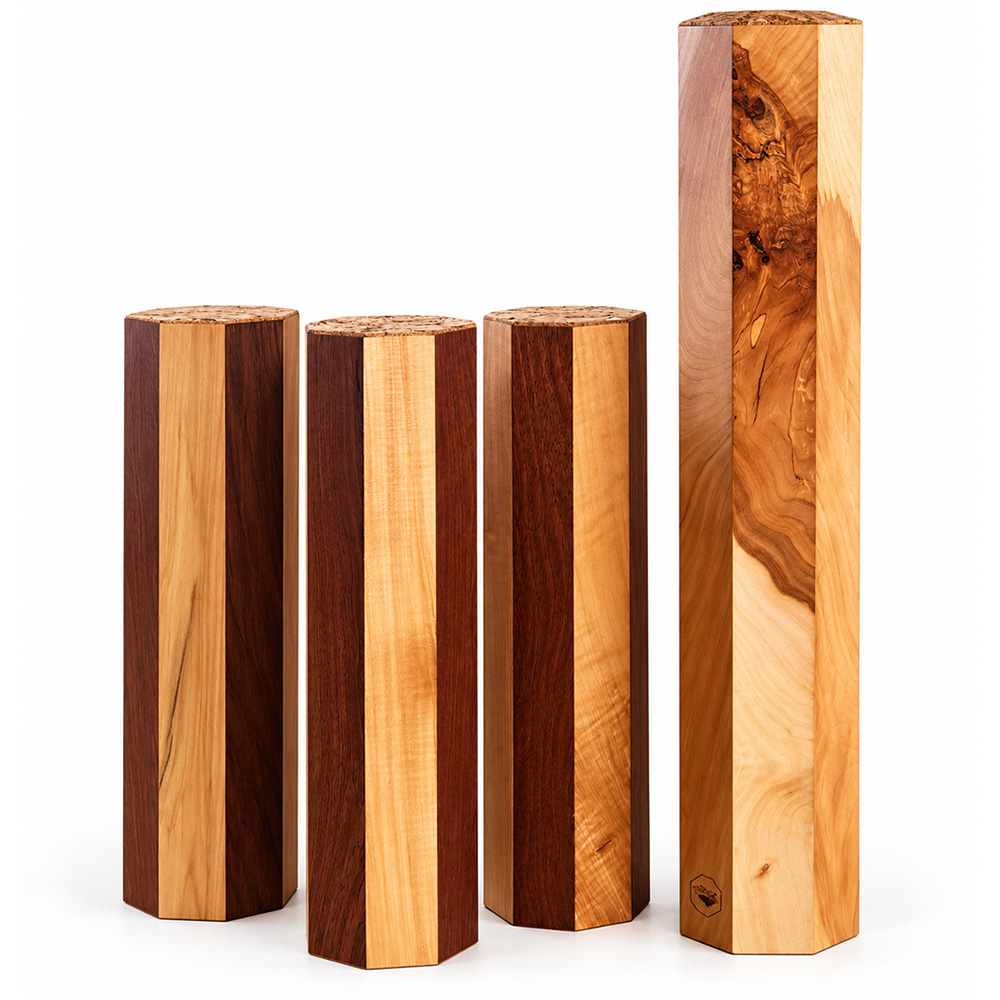 Arbre de pluie octogonal en bois